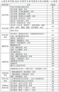 云南艺术学院2013年艺术类专业合格线（云南省）